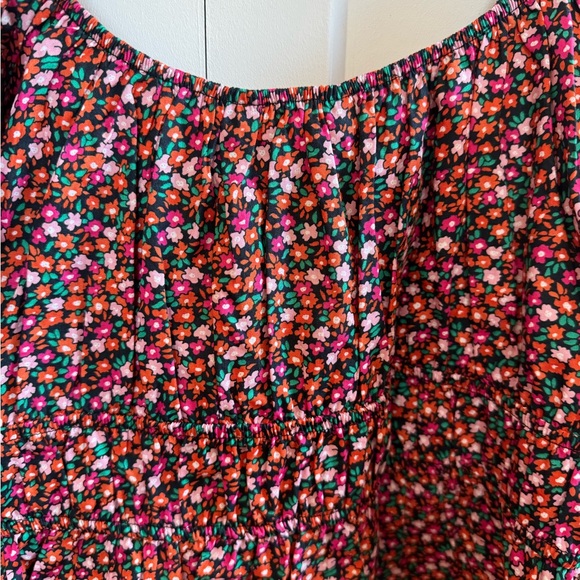 Zara Floral Blouse - Red and Pink - Picture 7 of 7